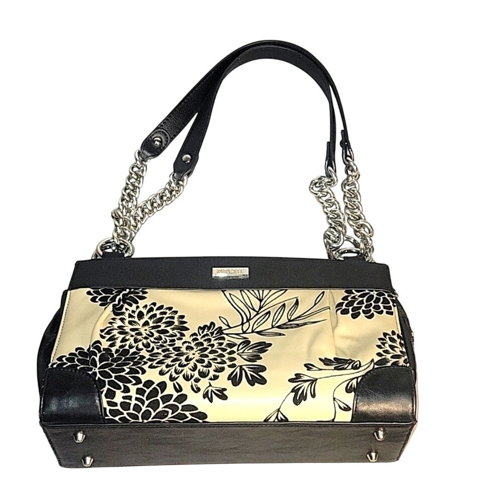 MICHE Floral Satchel Chain Accent Shoulder Bag Purse Designer Floral‎ palm tree